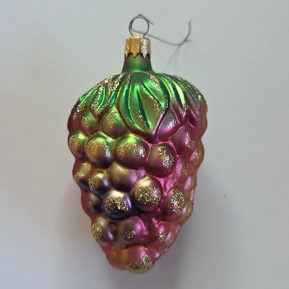 Vintage Christmas Ornaments - Festive Glass Ornament Set - Multicolor